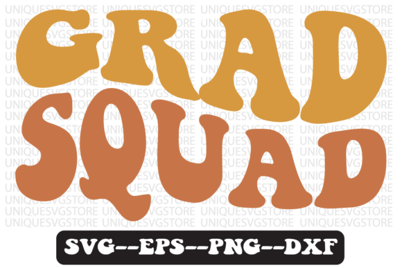 Grad Squad Groovy Retro Svg Design Review