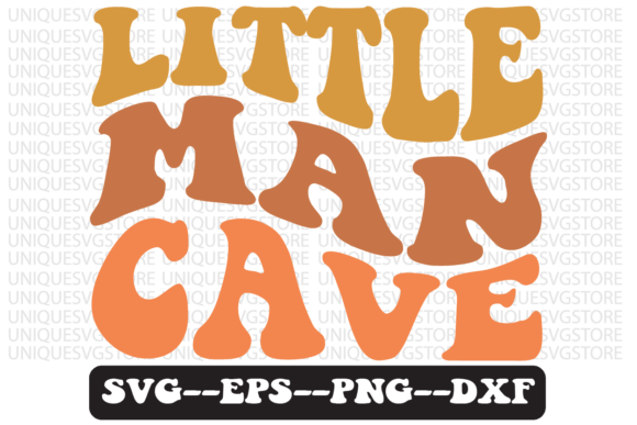 Little Man Cave Groovy Retro Svg Design Review
