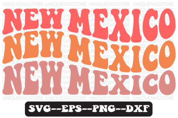 New Mexico Groovy Retro Svg Design Review