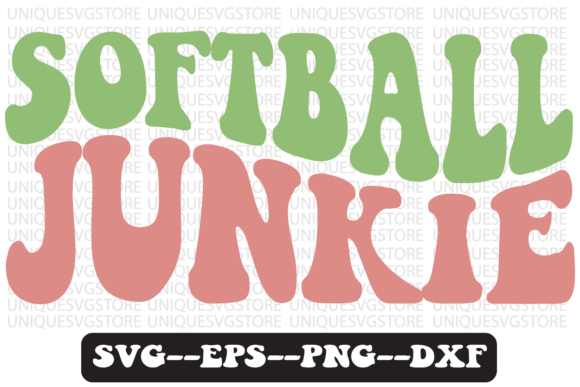 Softball Junkie Groovy Retro Svg Design Review