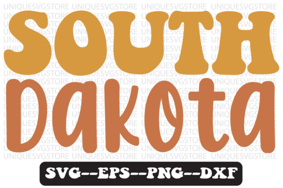 South Dakota Groovy Retro Svg Design Review